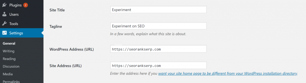 WordPress'te sitenizin mevcut URL'sini nasıl kontrol edersiniz